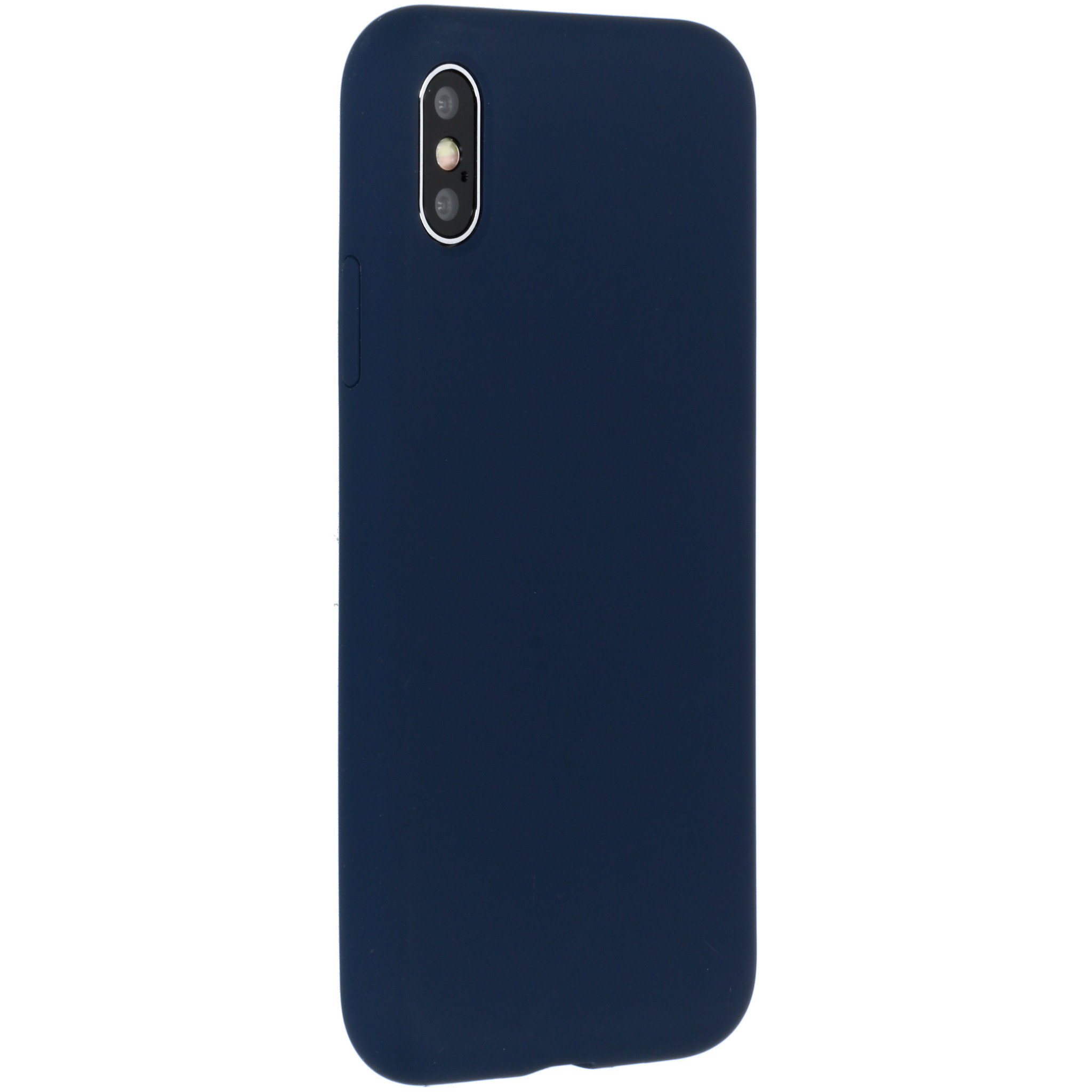 Accezz Liquid Silicone Backcover Apple iPhone Xs / X - Blauw