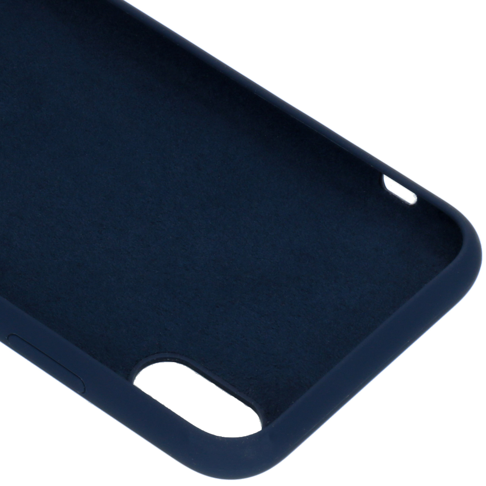 Accezz Liquid Silicone Backcover Apple iPhone Xs / X - Blauw