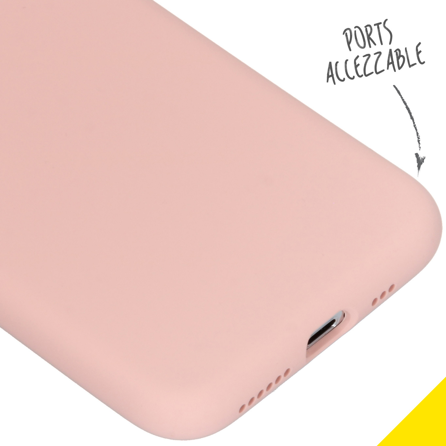 Accezz Liquid Silicone Backcover Apple iPhone Xs / X - Roze