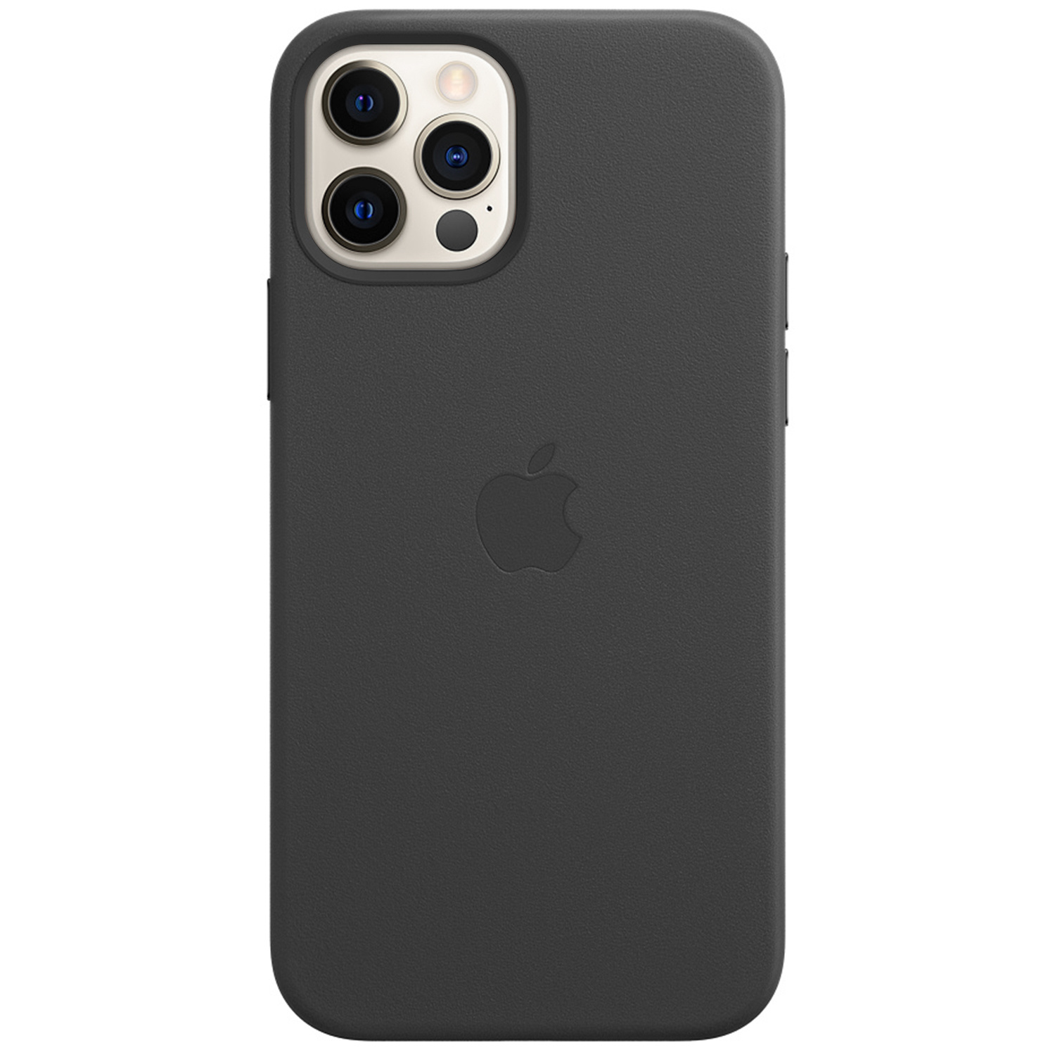 Leather Backcover MagSafe Apple iPhone 12 (Pro) - Black