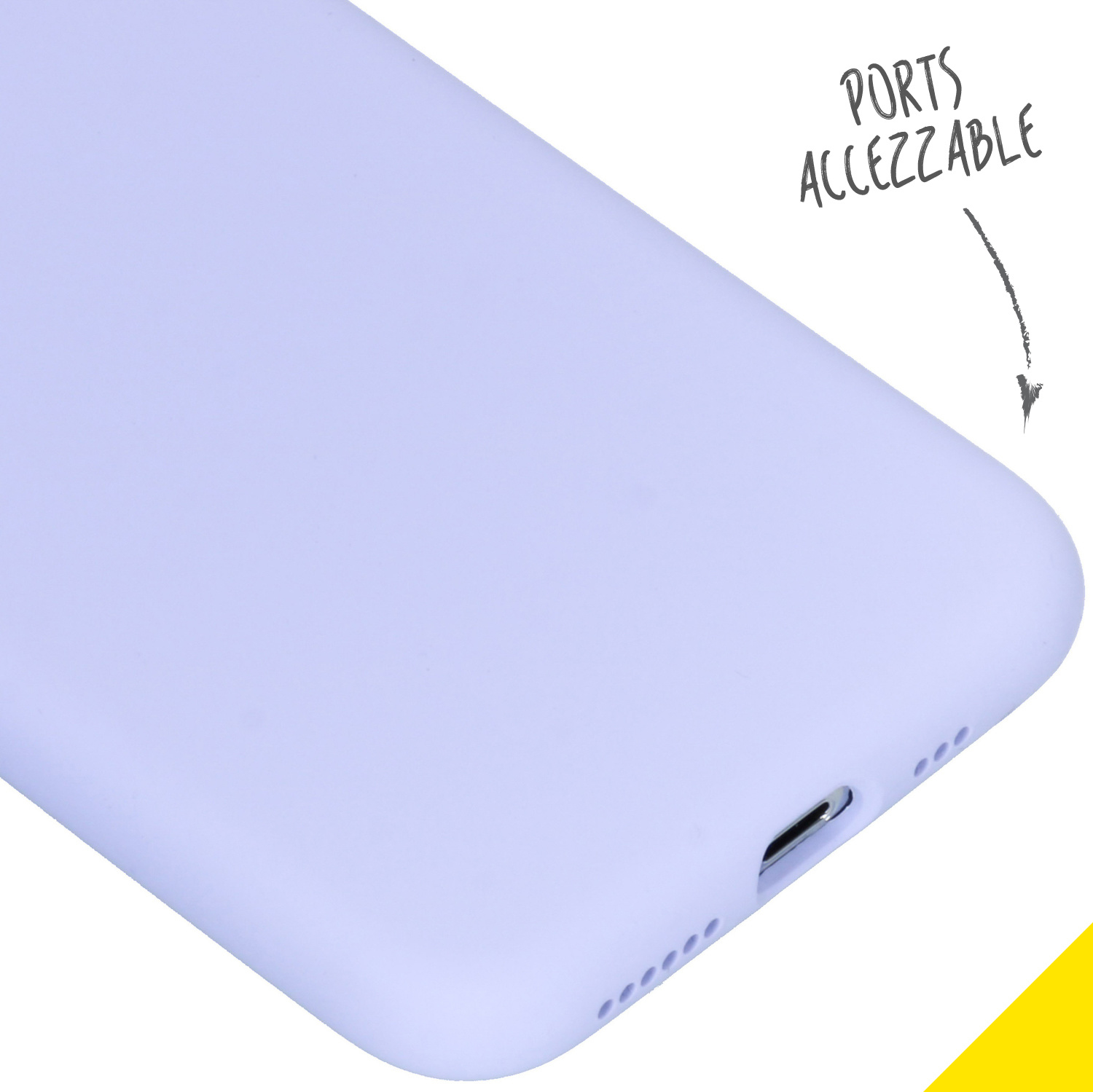 Accezz Liquid Silicone Backcover Apple iPhone Xs / X - Paars