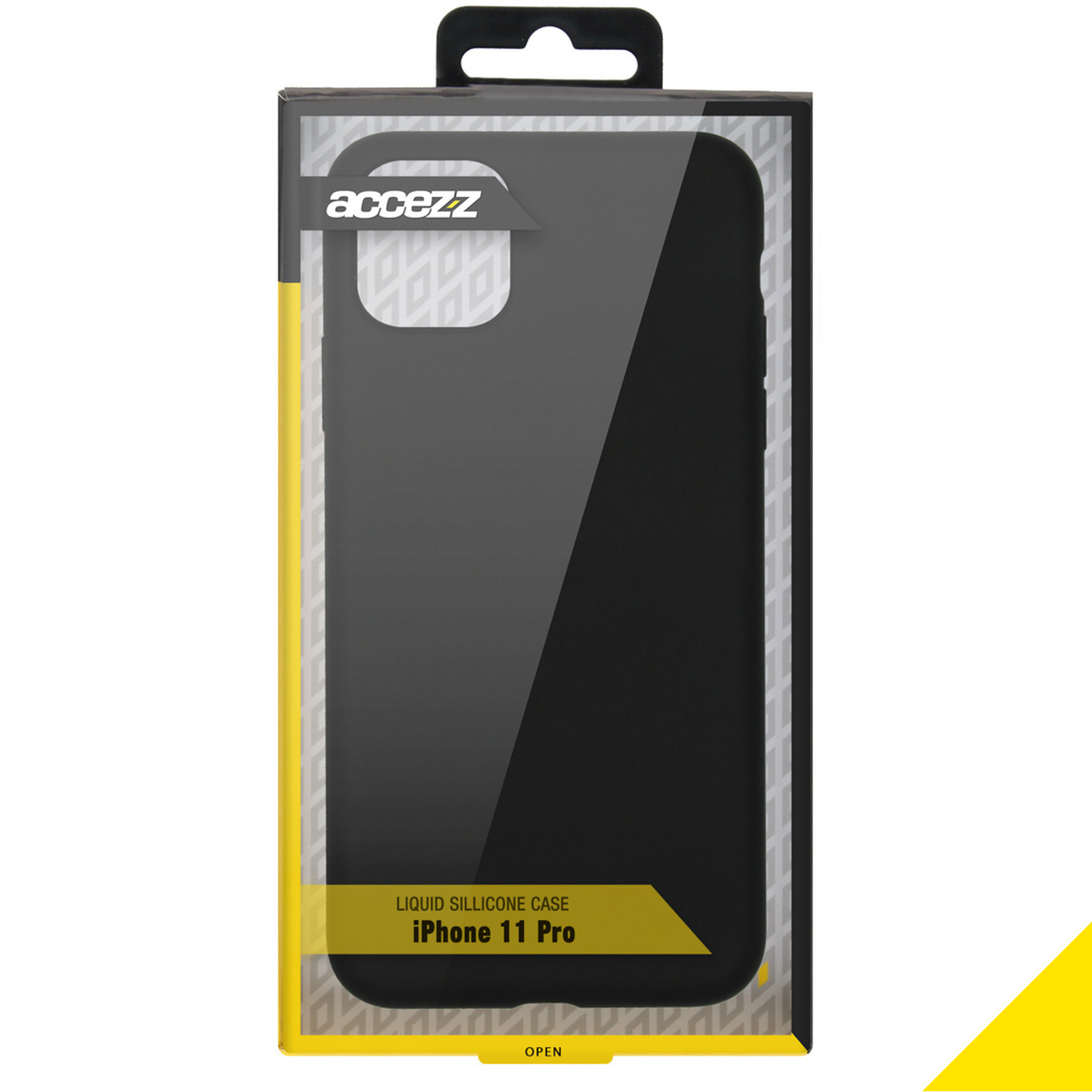Accezz Liquid Silicone Backcover Apple iPhone 11 Pro - Zwart