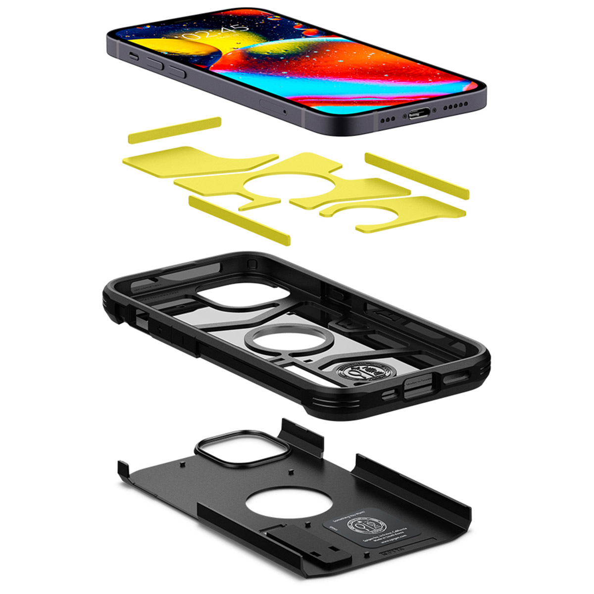 Spigen Tough Armor Backcover Apple iPhone 13 - Zwart