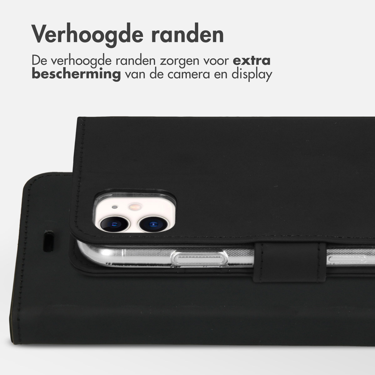 Accezz Wallet Softcase Bookcase Apple iPhone 11 - Zwart