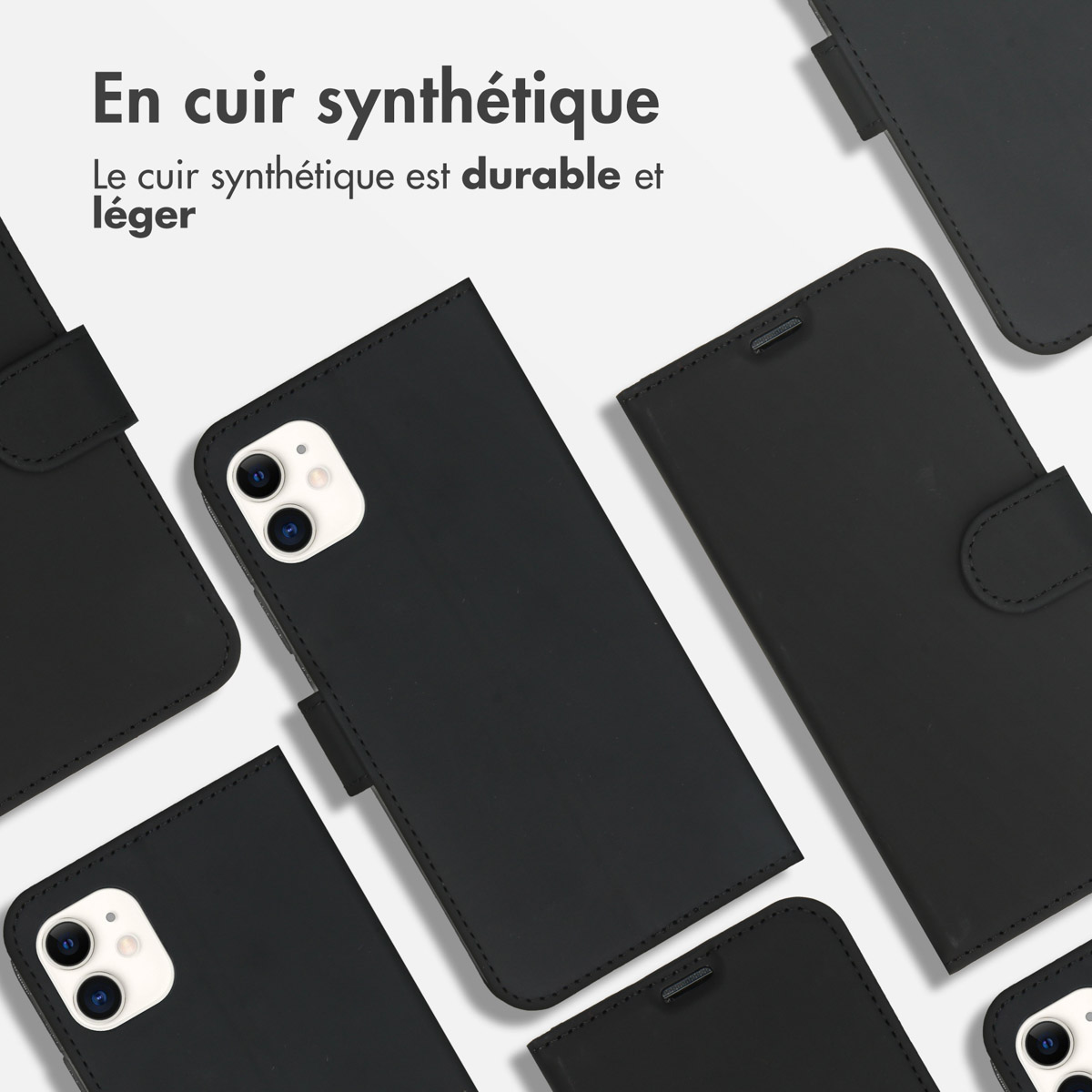Accezz Wallet Softcase Bookcase Apple iPhone 11 - Zwart