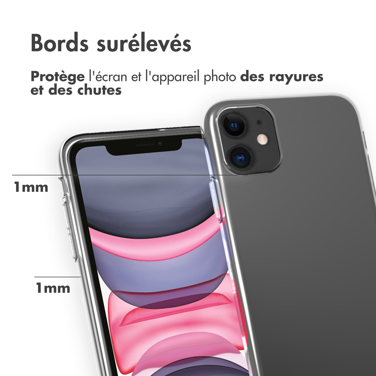 Accezz Clear Backcover Apple iPhone 11 - Transparant