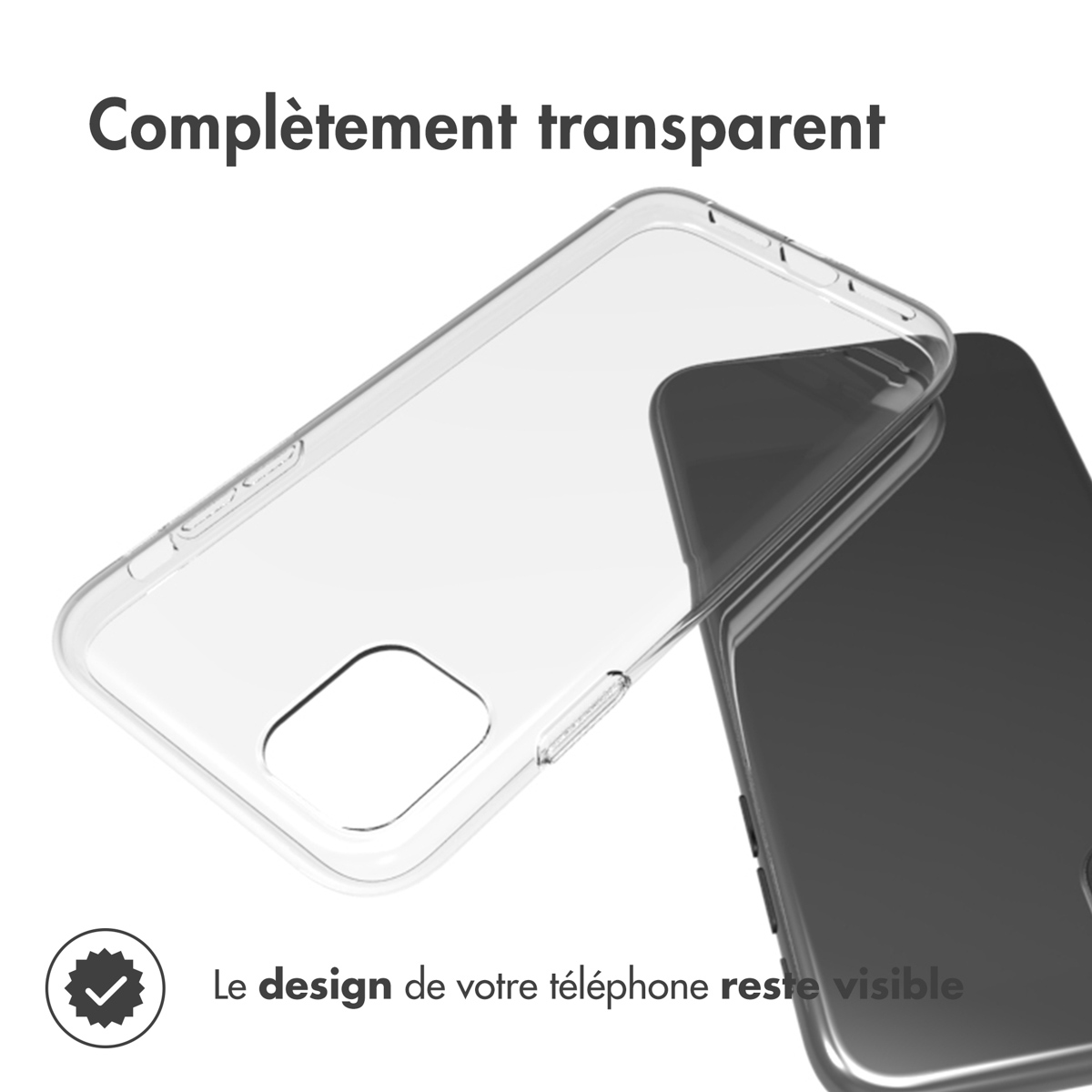 Accezz Clear Backcover Apple iPhone 11 - Transparant