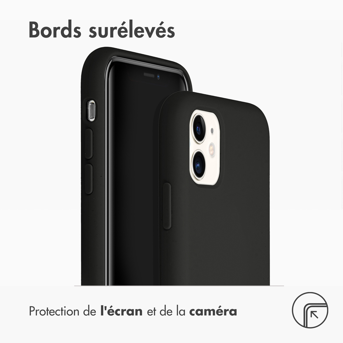 Accezz Liquid Silicone Backcover Apple iPhone 11 - Zwart