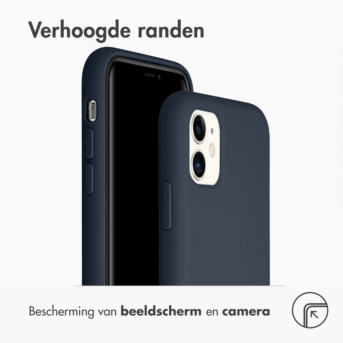 Accezz Liquid Silicone Backcover Apple iPhone 11 - Blauw