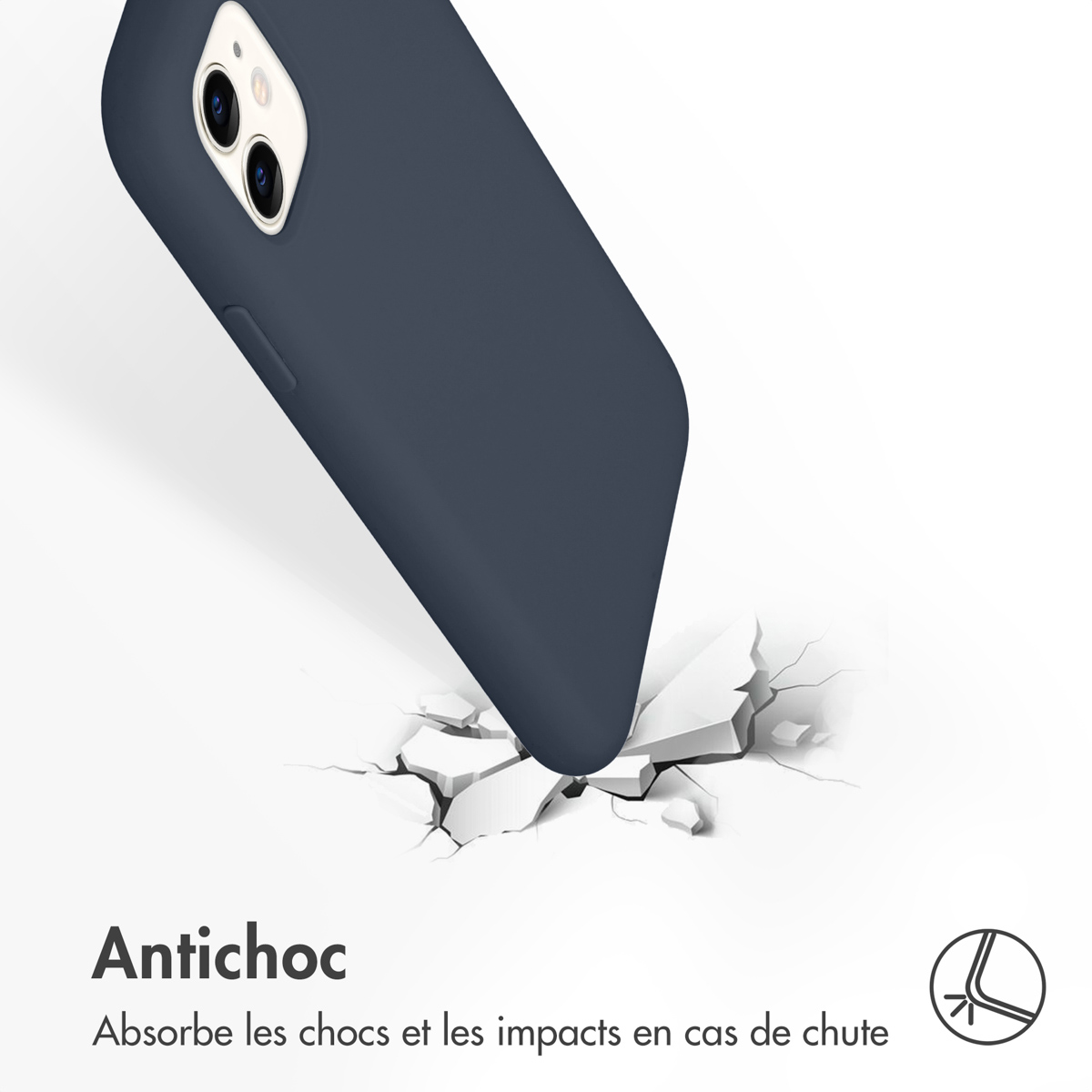 Accezz Liquid Silicone Backcover Apple iPhone 11 - Blauw