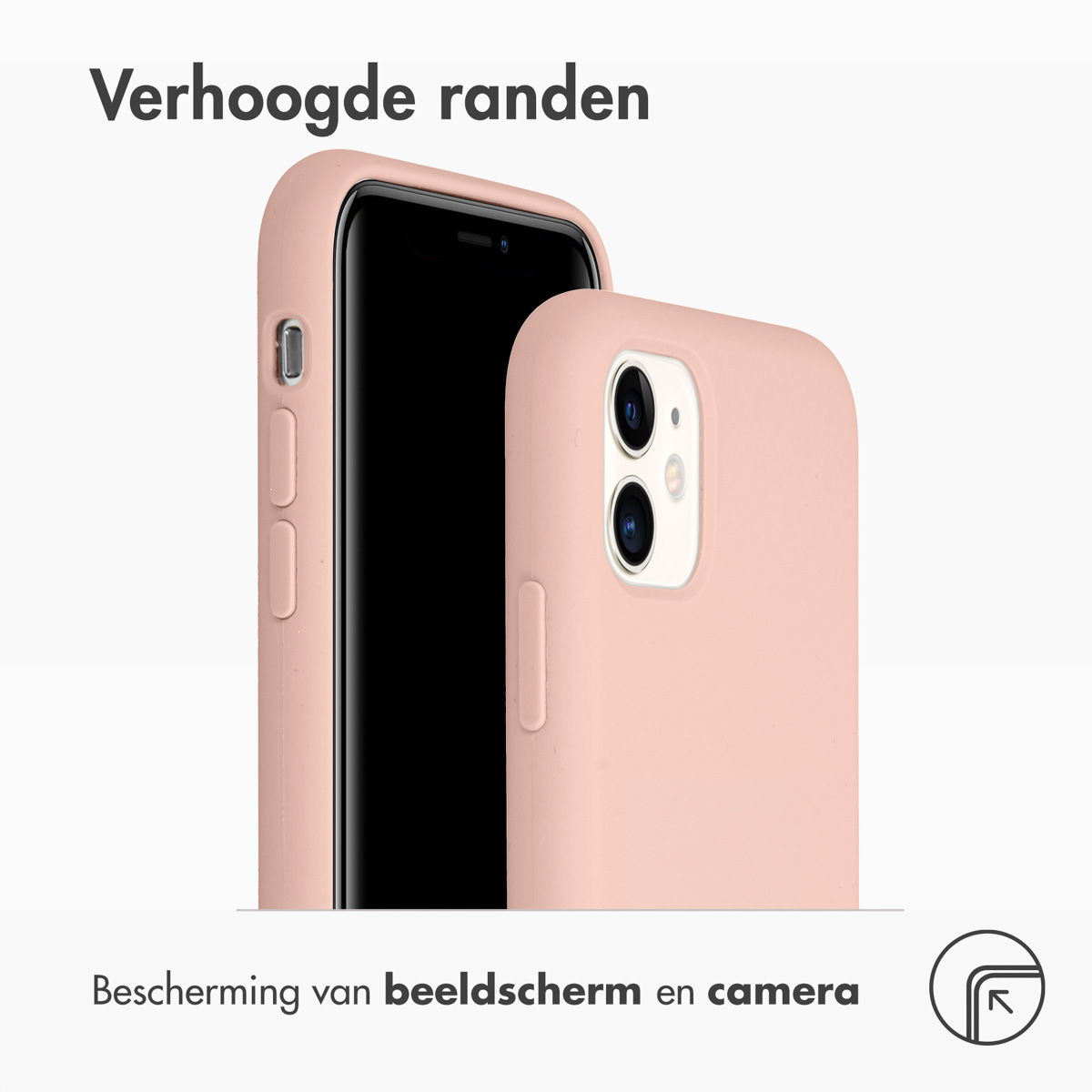 Accezz Liquid Silicone Backcover Apple iPhone 11 - Roze