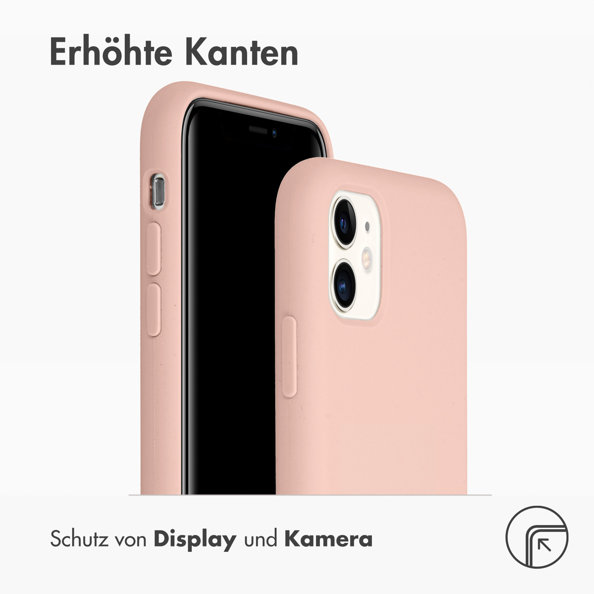 Accezz Liquid Silicone Backcover Apple iPhone 11 - Roze