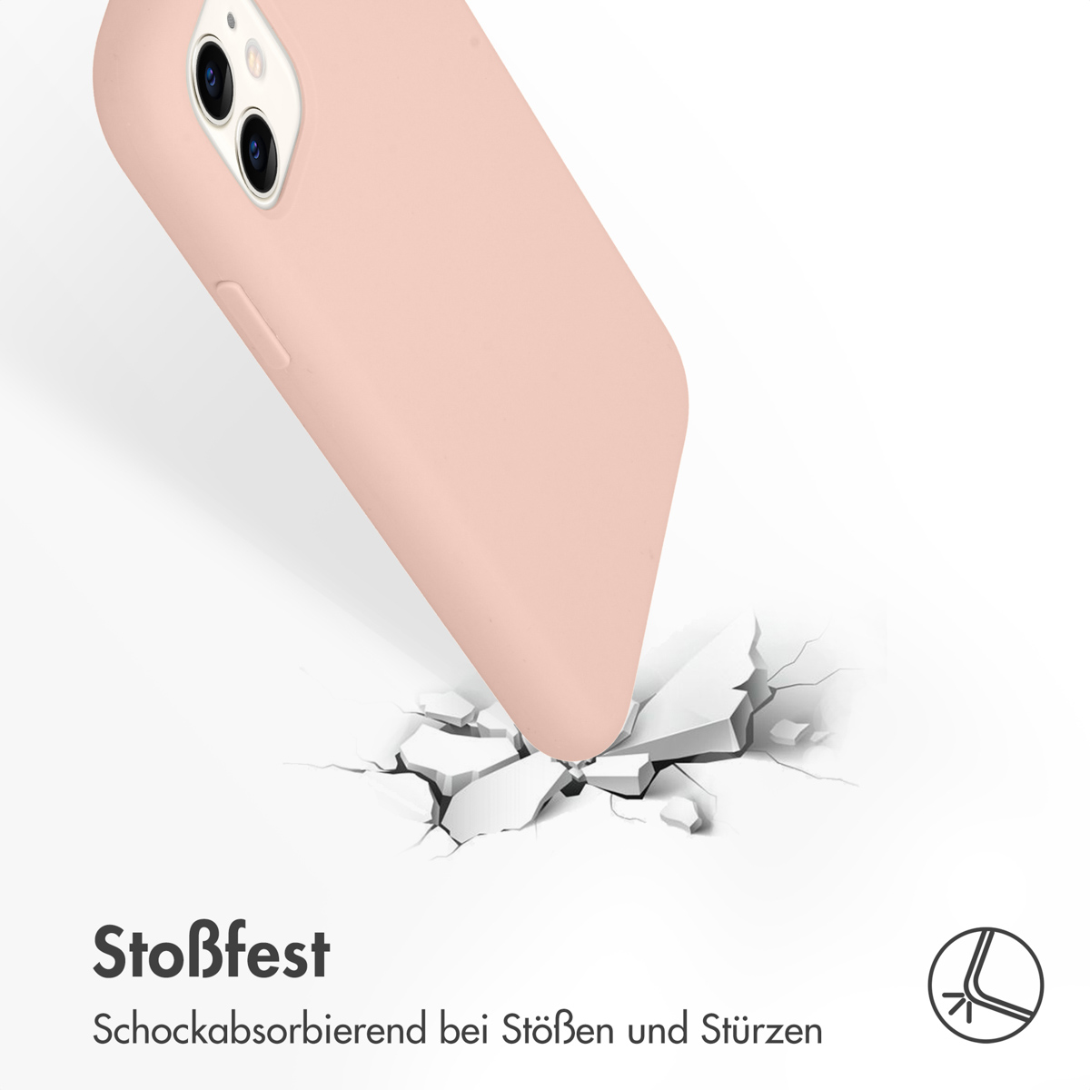 Accezz Liquid Silicone Backcover Apple iPhone 11 - Roze