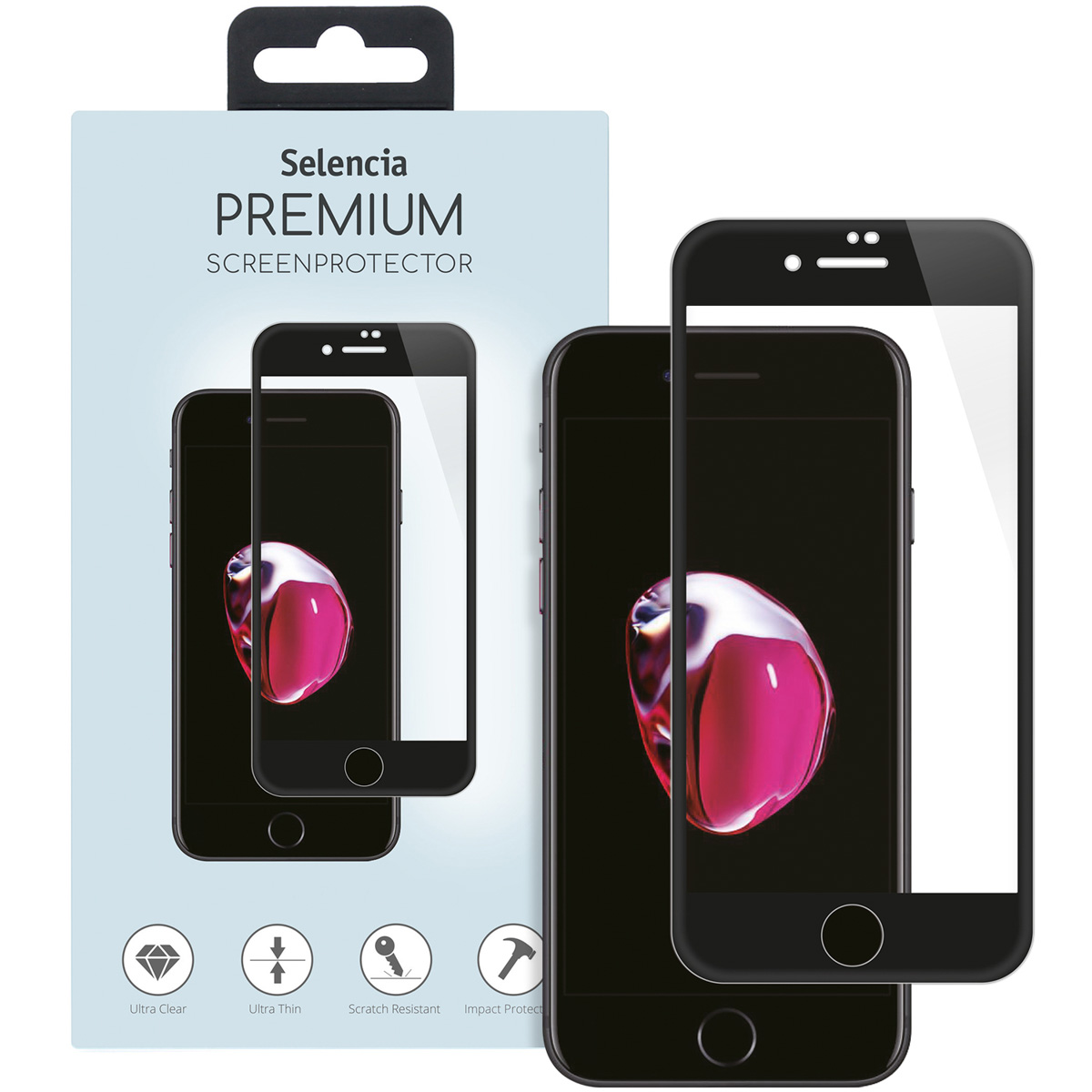 Selencia Gehard Glas Premium Screenprotector Apple iPhone 8 Plus / 7 Plus