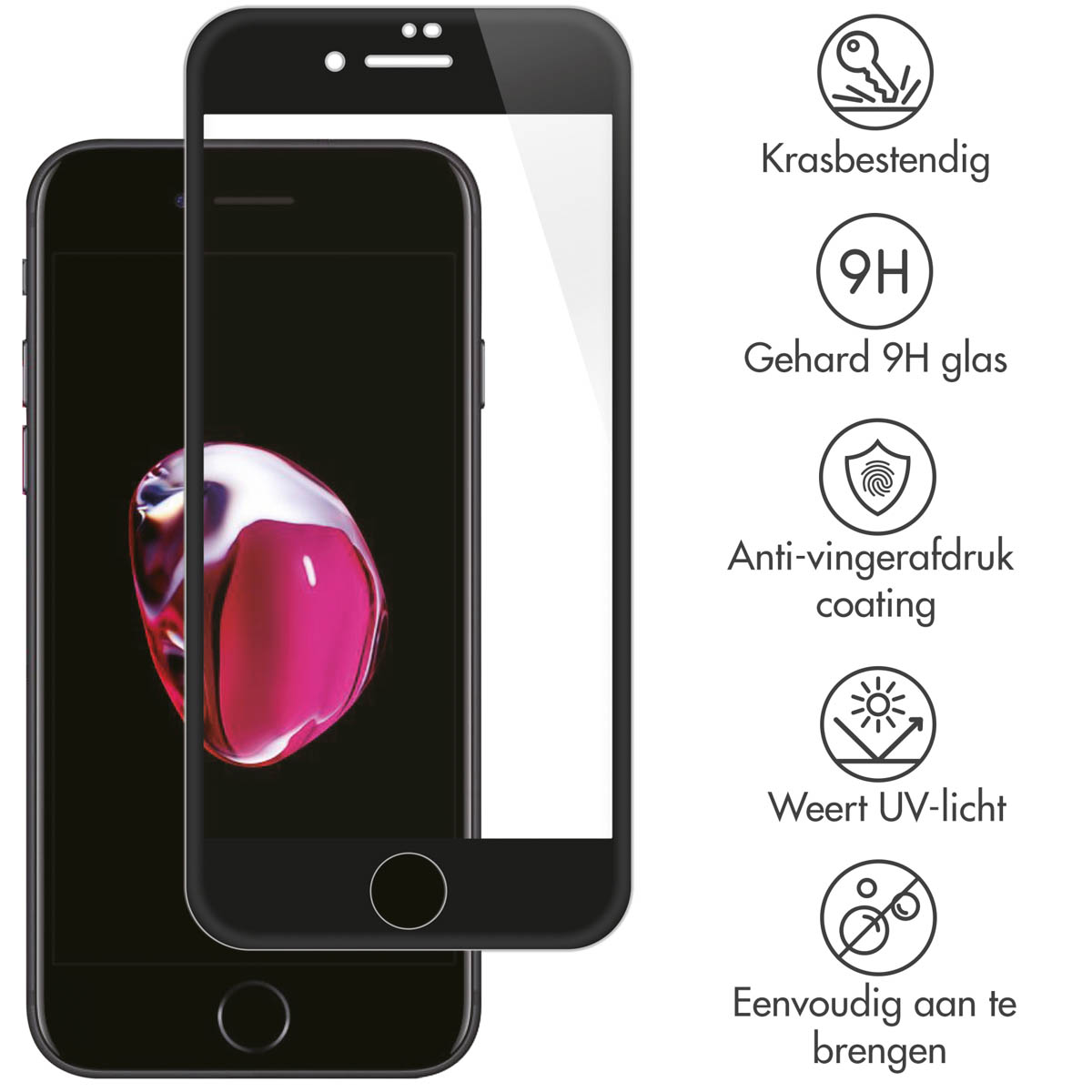 Selencia Gehard Glas Premium Screenprotector Apple iPhone 8 Plus / 7 Plus