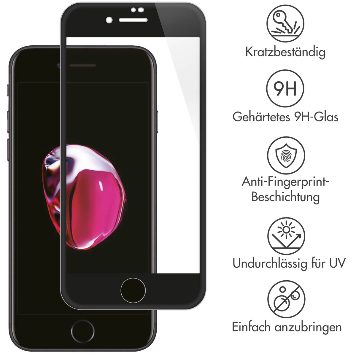 Selencia Gehard Glas Premium Screenprotector Apple iPhone 8 Plus / 7 Plus