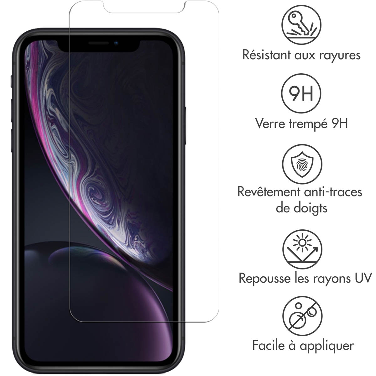 Selencia Gehard Glas Screenprotector voor Apple iPhone 12 (Pro) / 11 / Xr