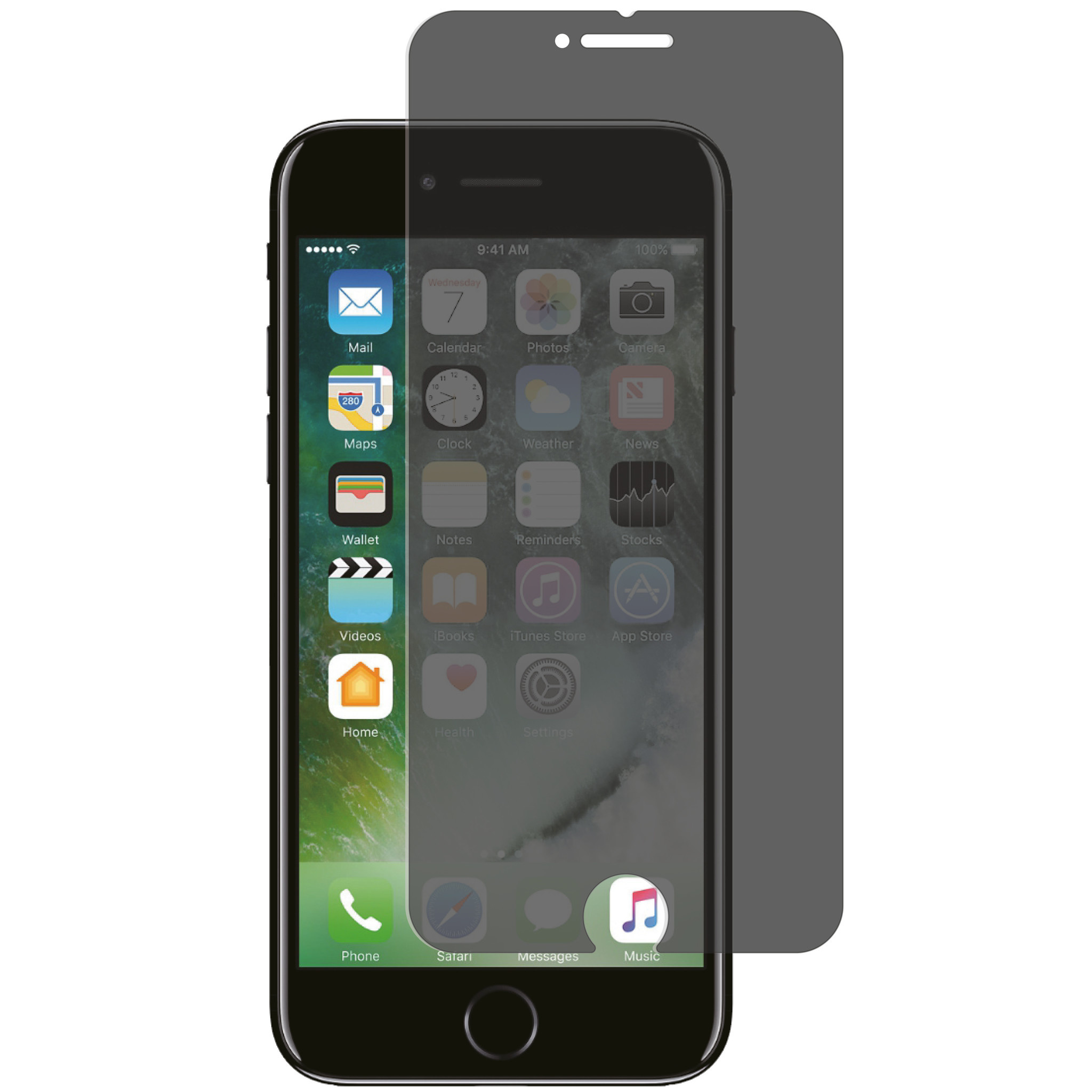 Selencia Gehard Glas Privacy Screenprotector Apple iPhone 8 / 7 / 6s / 6
