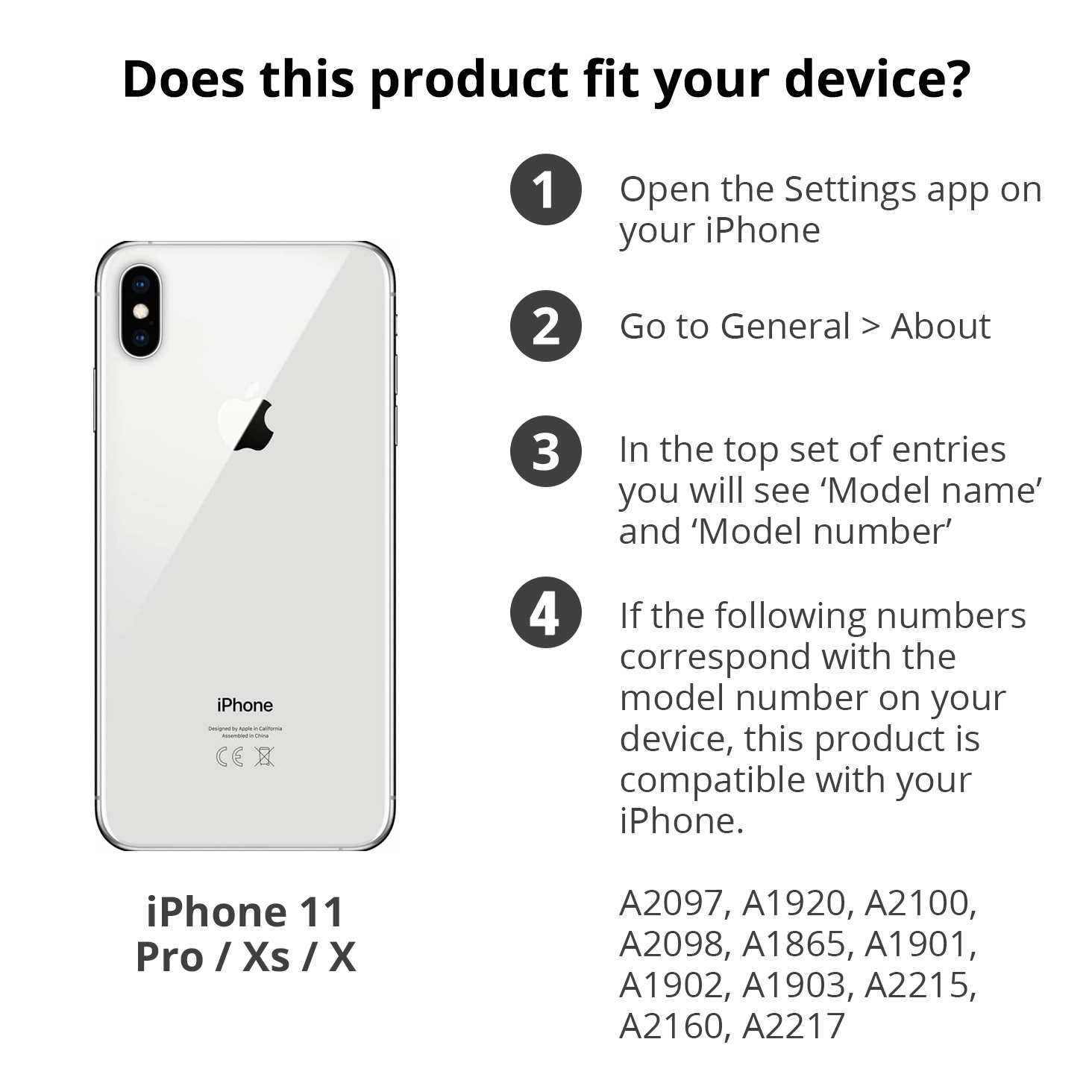 PanzerGlass Anti-Bacterial Screenprotector Apple iPhone 11 Pro / X / Xs