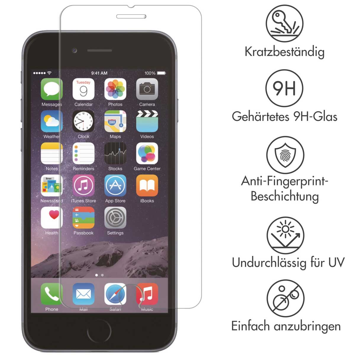 Selencia Gehard Glas Screenprotector Apple iPhone SE (2022 / 2020)