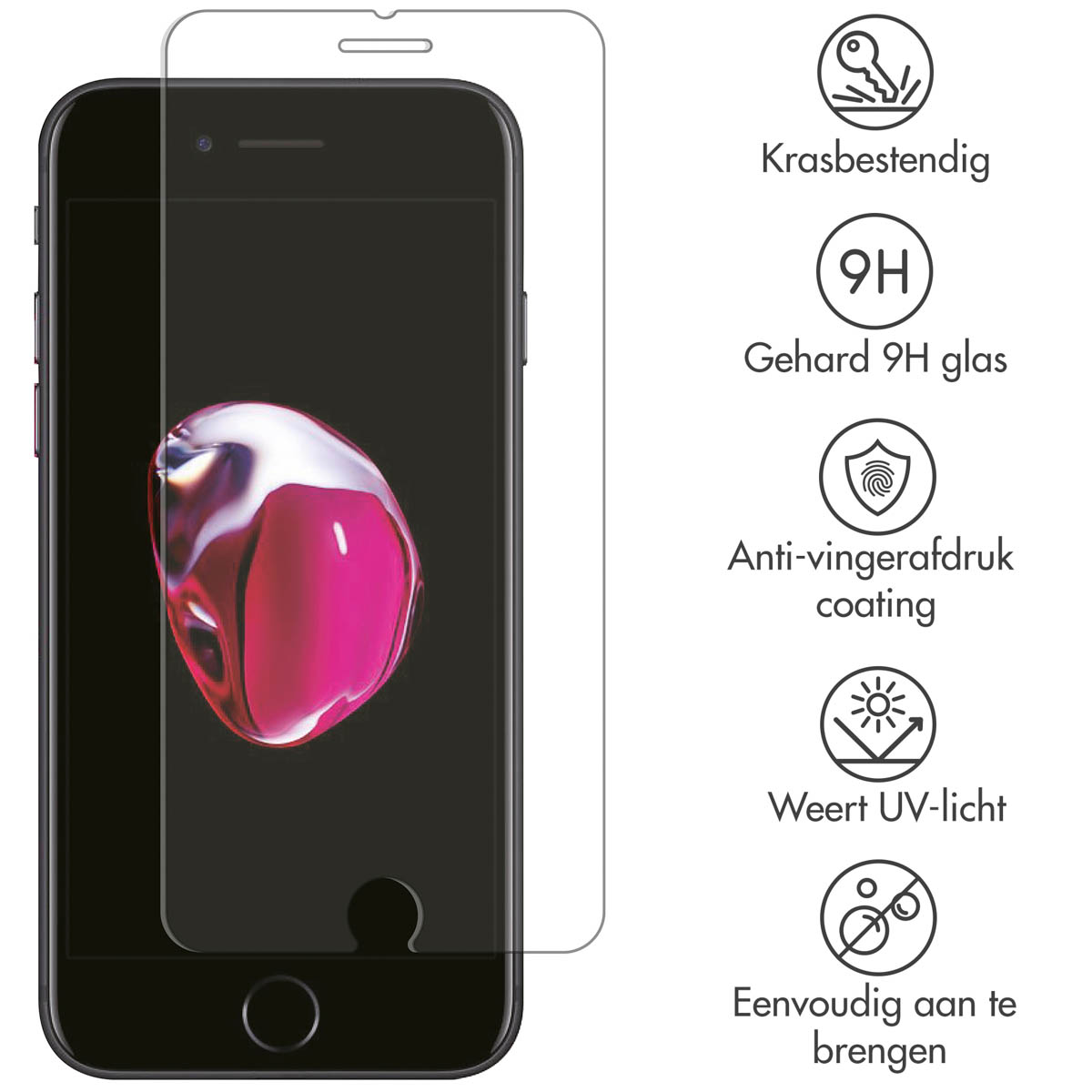 Selencia Gehard Glas Screenprotector Apple iPhone 8 Plus/ 7 Plus/ 6(s) Plus