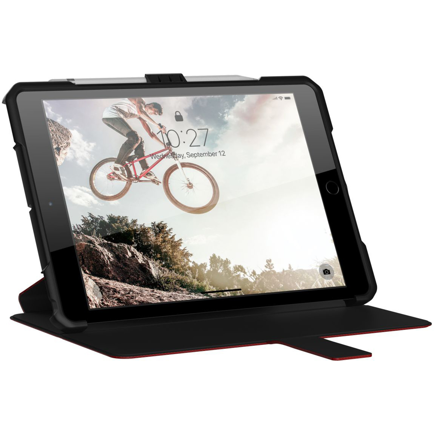 UAG Metropolis Bookcase Apple iPad 9 (2021) 10.2 inch / iPad 8 (2020) 10.2 inch / iPad 7 (2019) 10.2 inch - Rood
