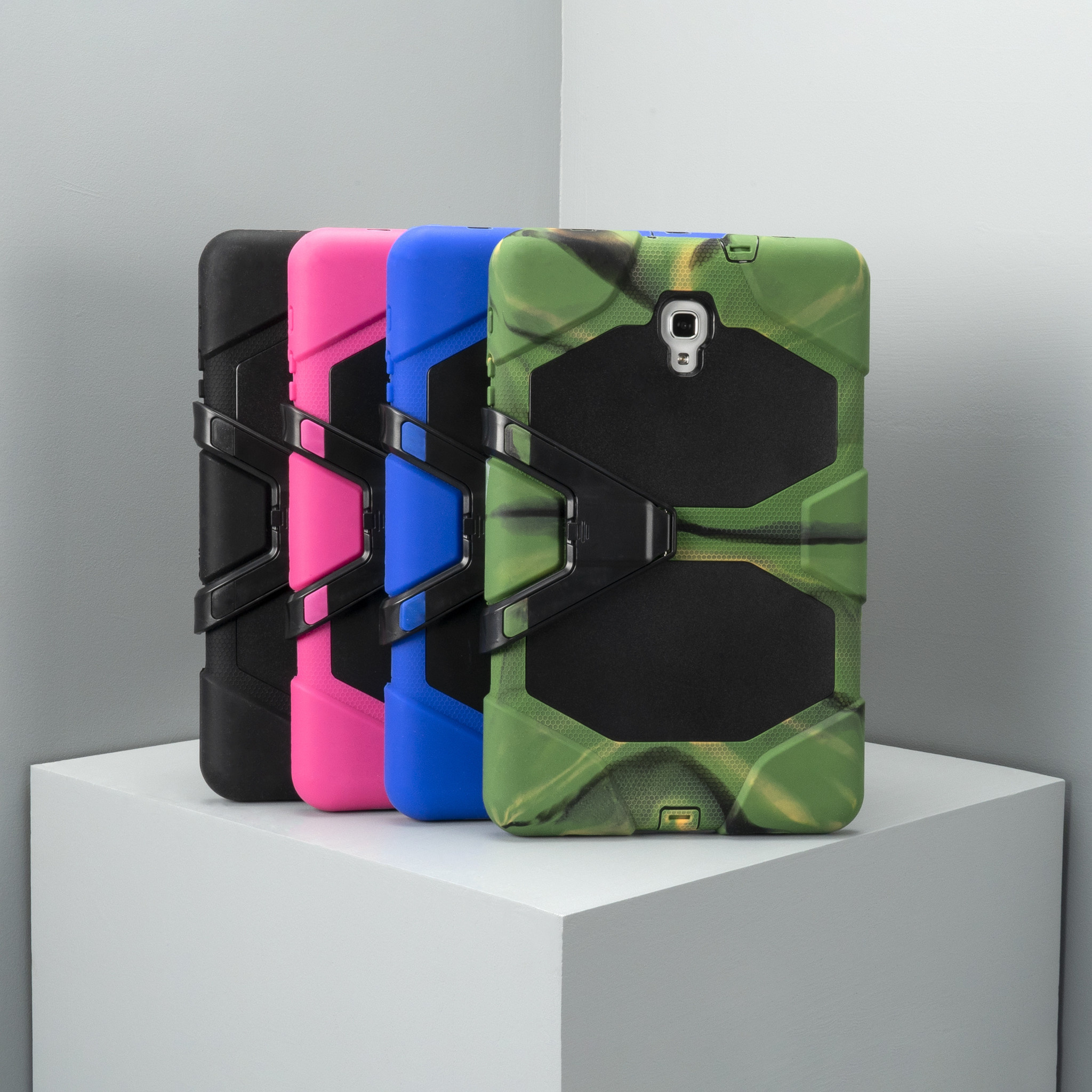 Extreme Protection Army Backcover Apple iPad Air 2 (2014) - Zwart