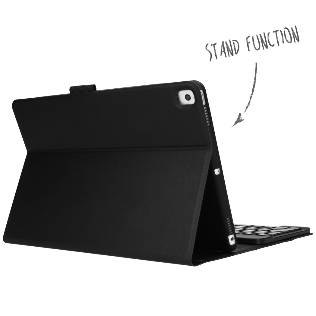 Accezz QWERTY Bluetooth Keyboard Bookcase Apple iPad 9 (2021) 10.2 inch / iPad 8 (2020) 10.2 inch / iPad 7 (2019) 10.2 inch