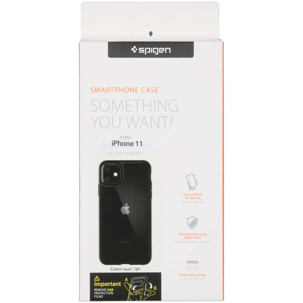 Spigen Ultra Hybrid Backcover Apple iPhone 11 - Zwart