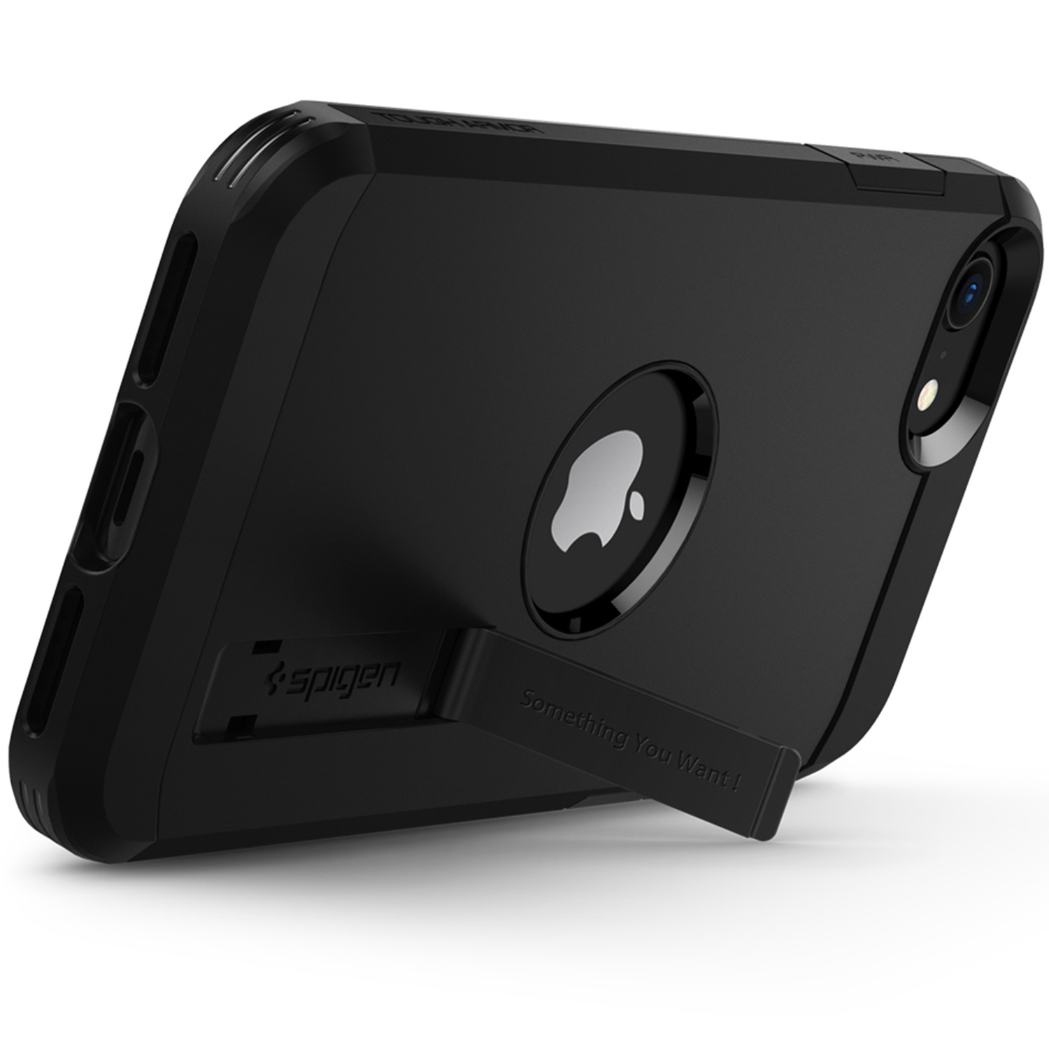 Spigen Tough Armor Backcover Apple iPhone SE (2022 / 2020) - Zwart