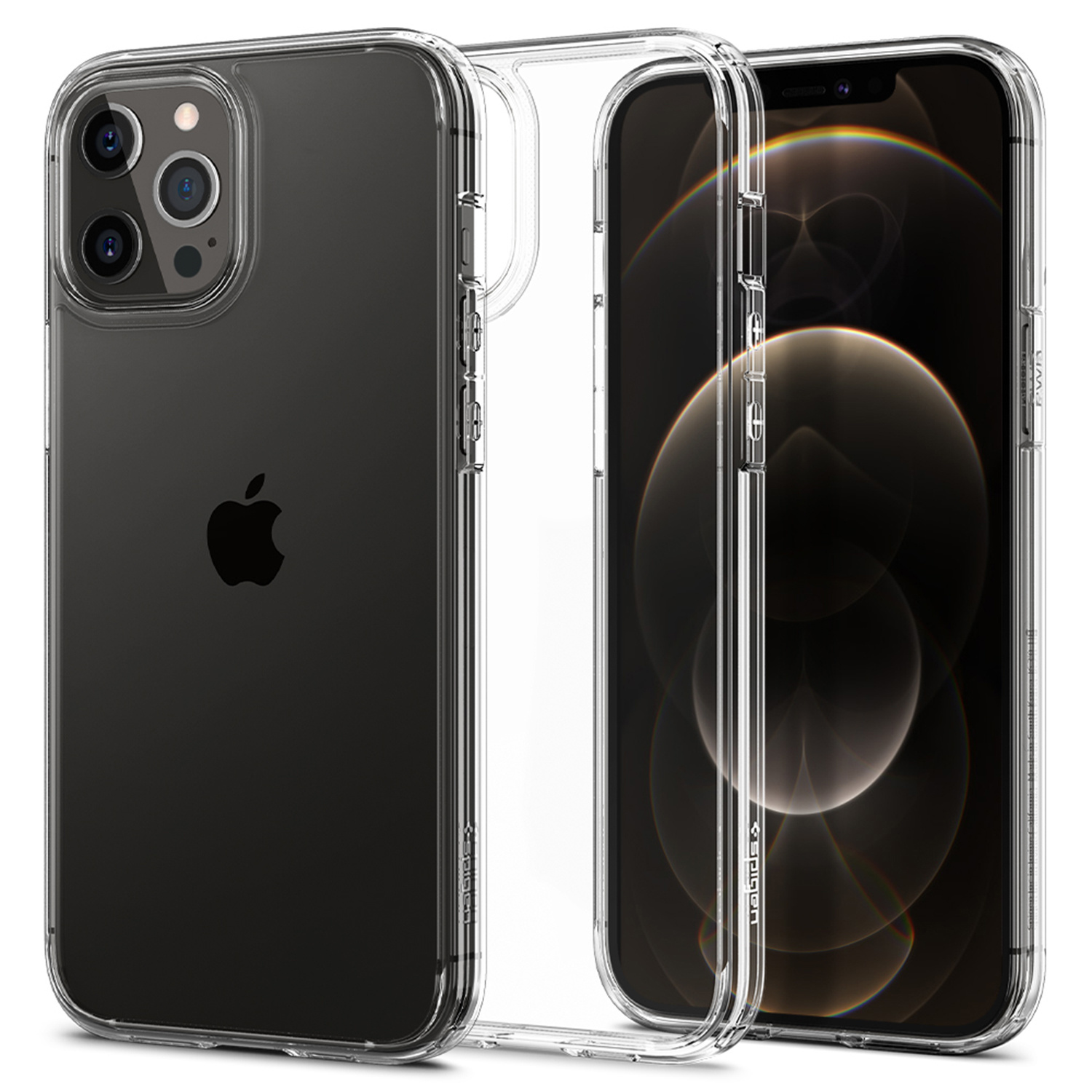 Spigen Ultra Hybrid Backcover Apple iPhone 12 (Pro) - Transparant