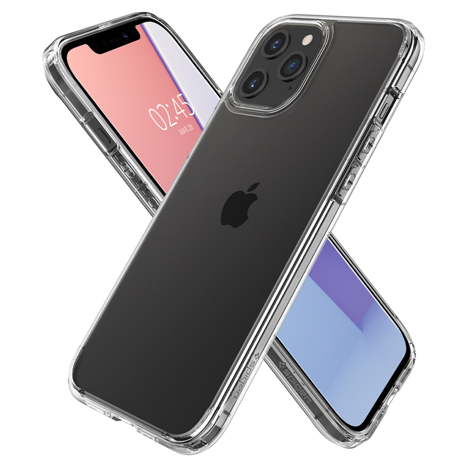 Spigen Ultra Hybrid Backcover Apple iPhone 12 (Pro) - Transparant