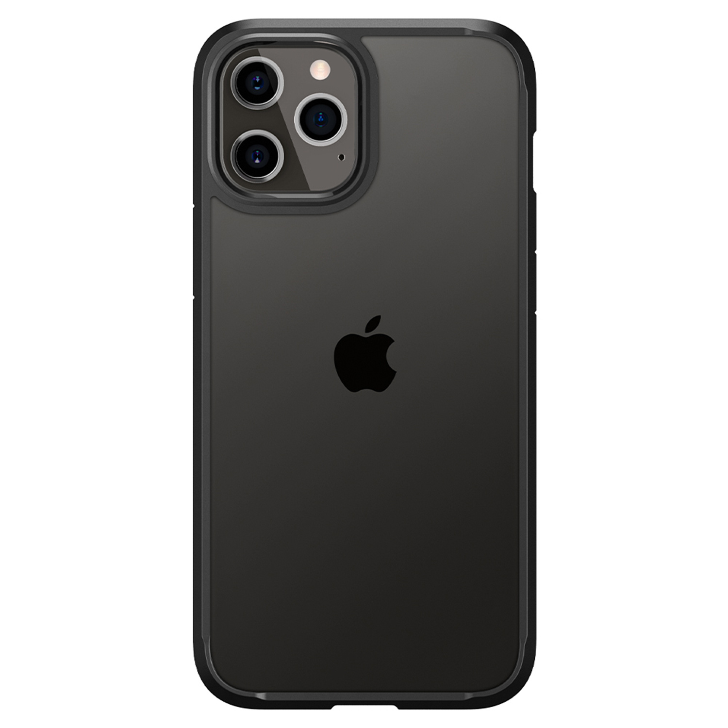 Spigen Ultra Hybrid Backcover Apple iPhone 12 (Pro) - Zwart