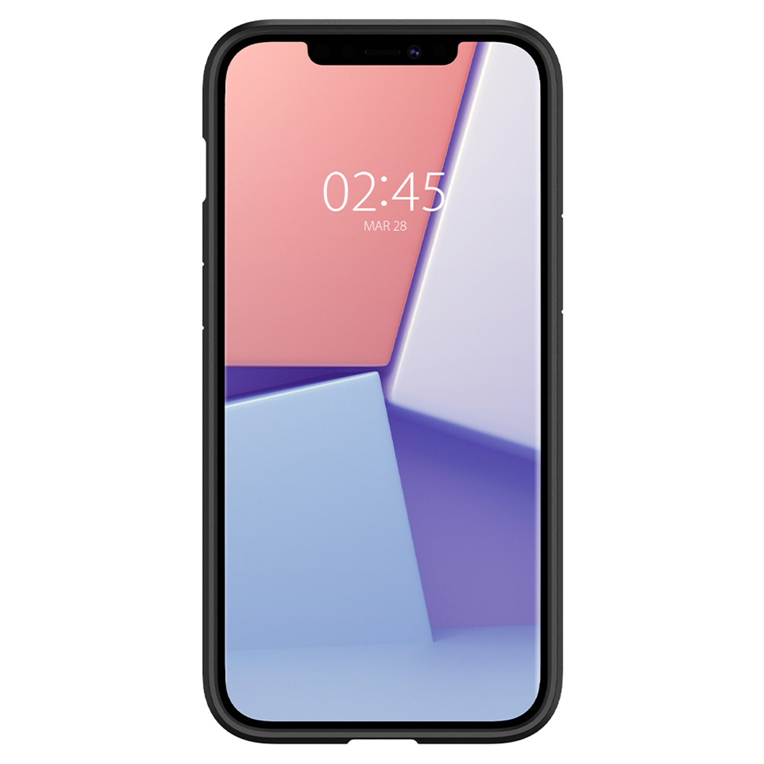 Spigen Ultra Hybrid Backcover Apple iPhone 12 (Pro) - Zwart