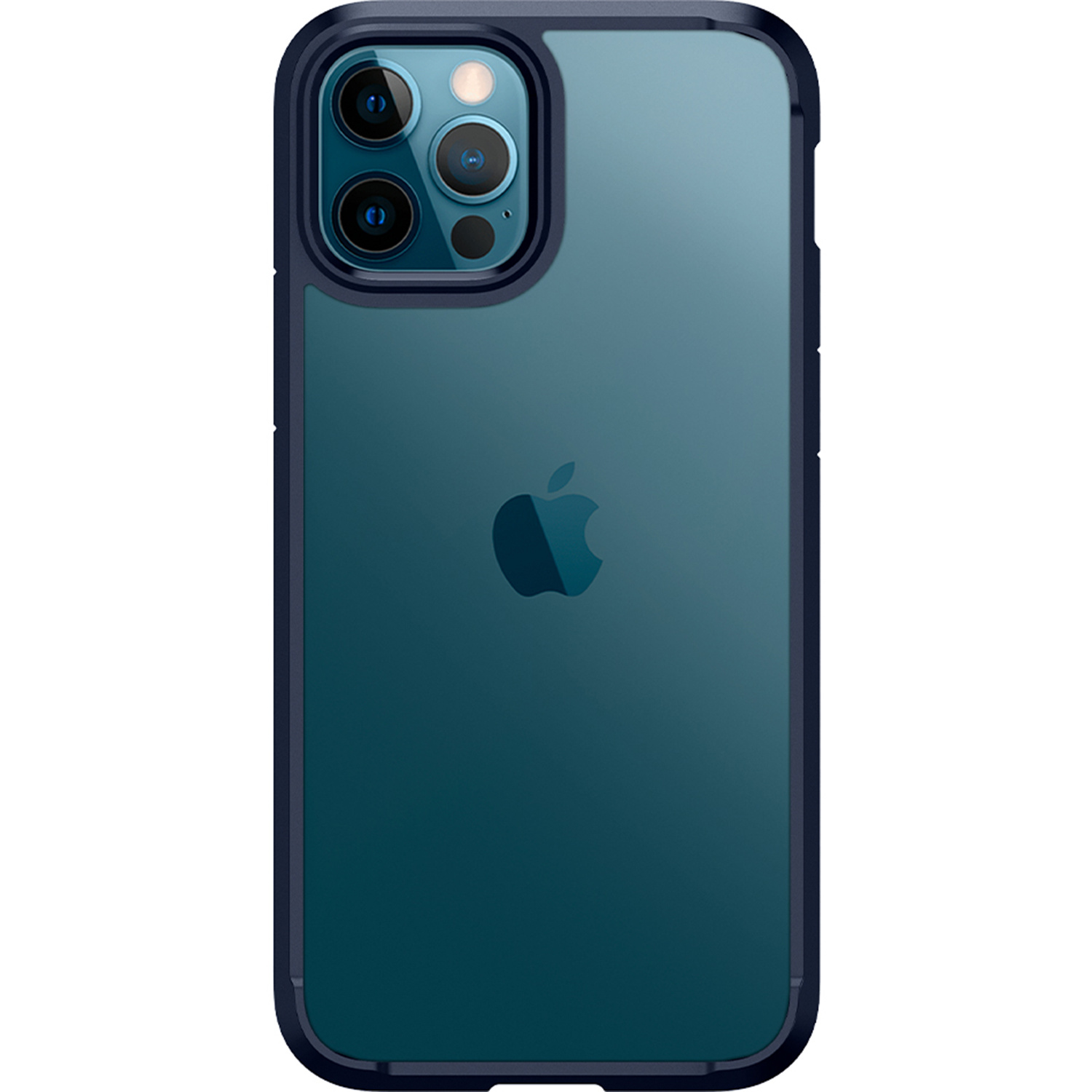 Spigen Ultra Hybrid Backcover Apple iPhone 12 (Pro) - Donkerblauw