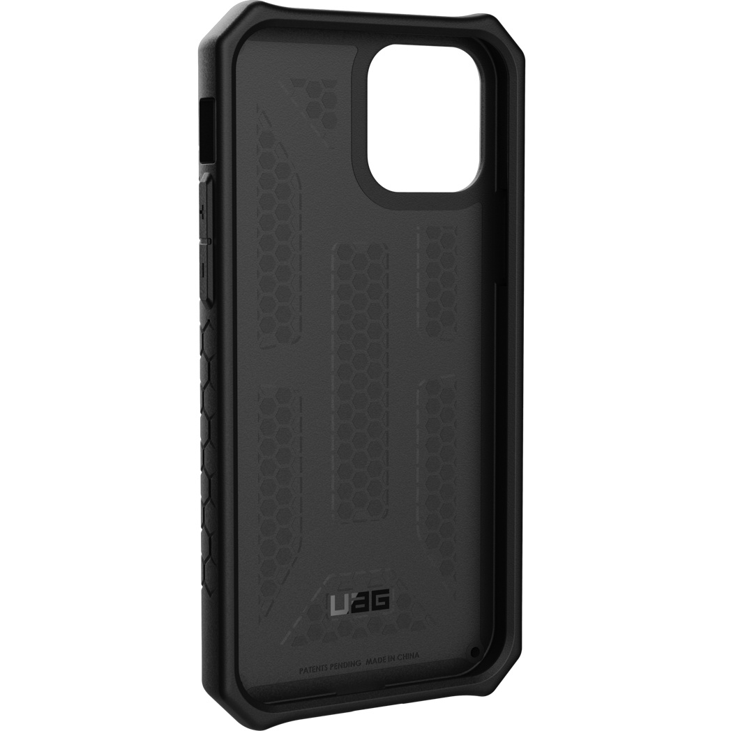 UAG Monarch Backcover Apple iPhone 12 (Pro) - Carbon Fiber Black