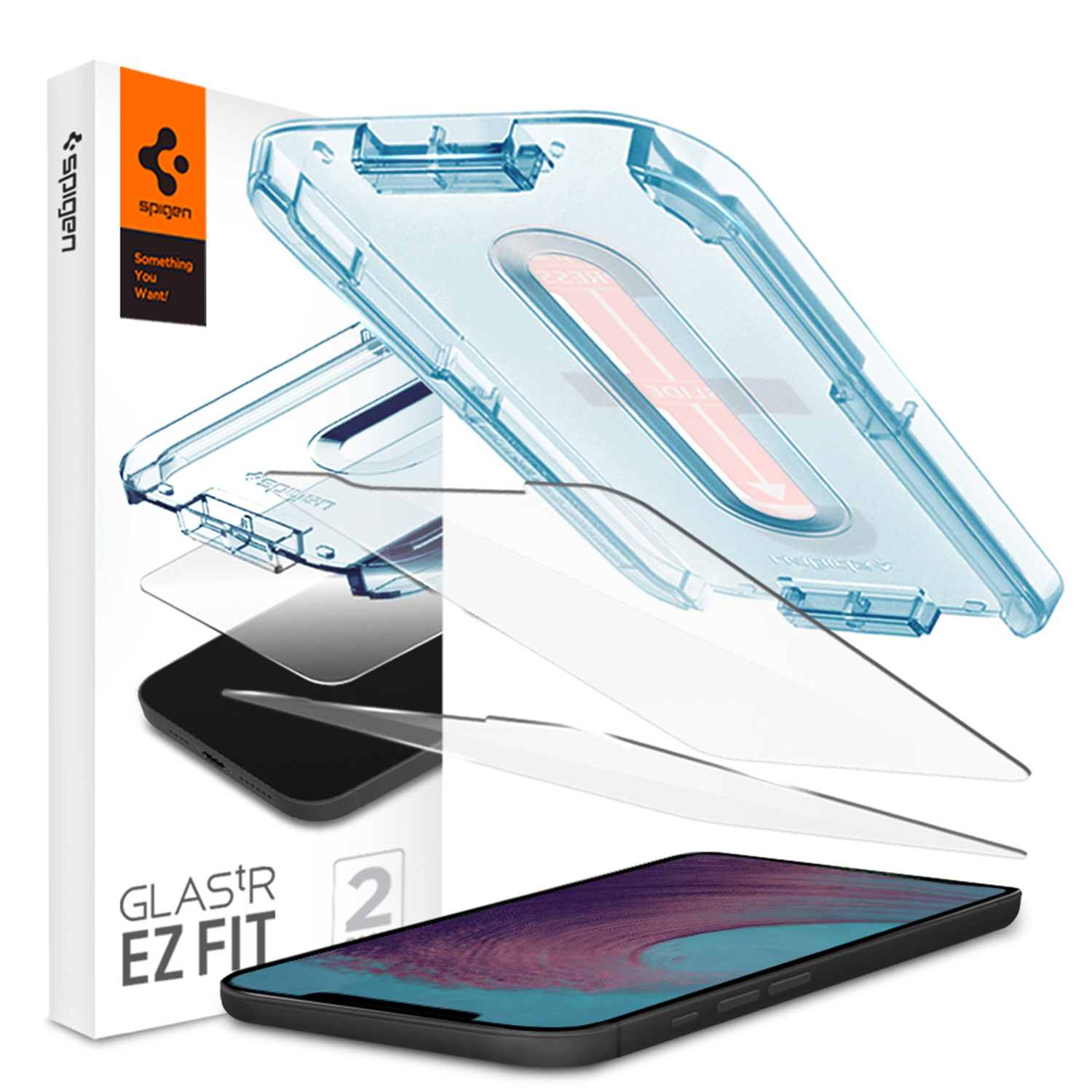Spigen GLAStR EZ Fit Screenprotector + Applicator Apple iPhone 12 Pro Max