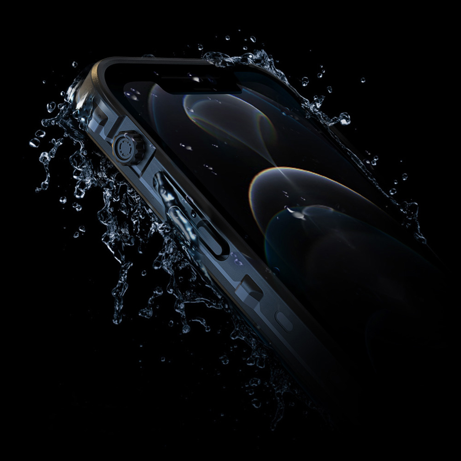 Redpepper Dot Plus Waterproof Backcover Apple iPhone 12 - Zwart