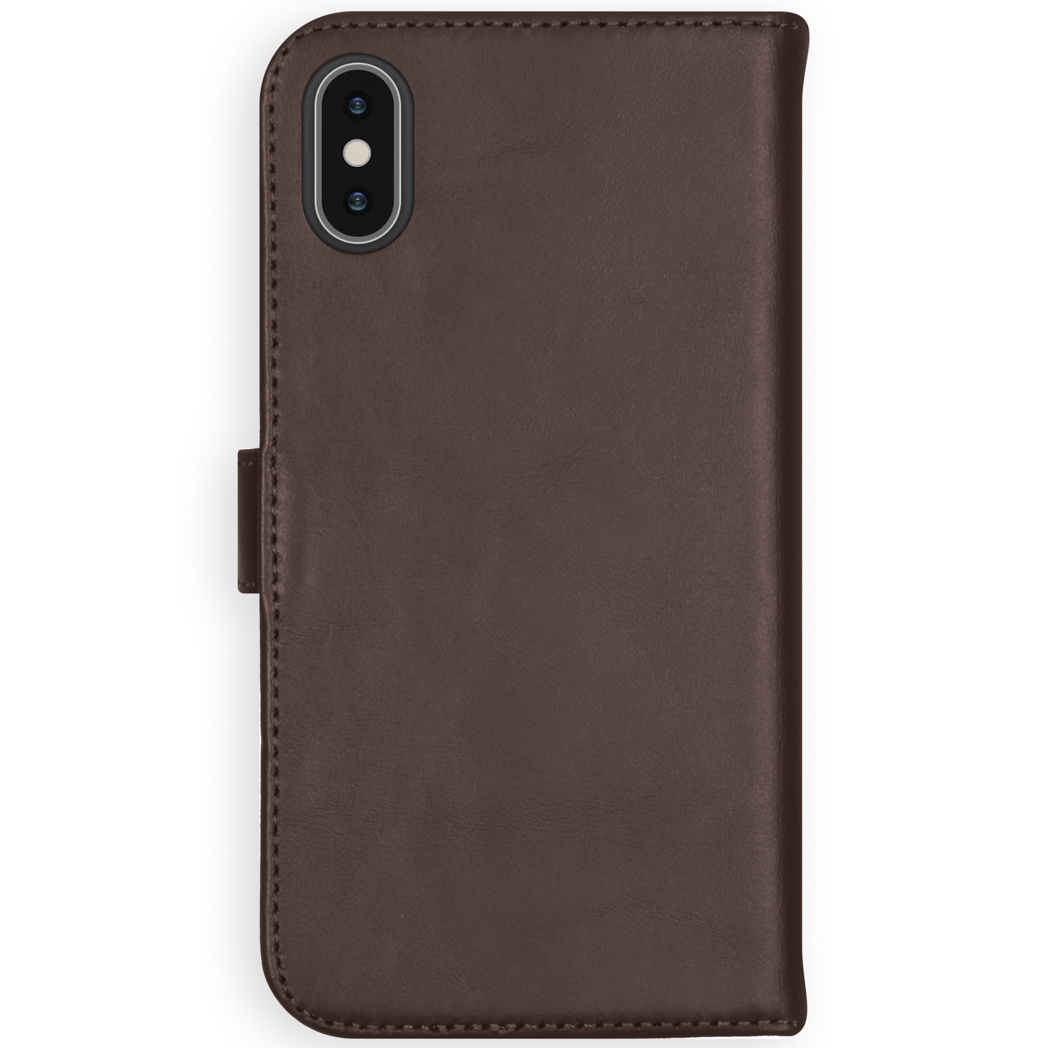 Selencia Echt Lederen Bookcase Apple iPhone Xs - Bruin