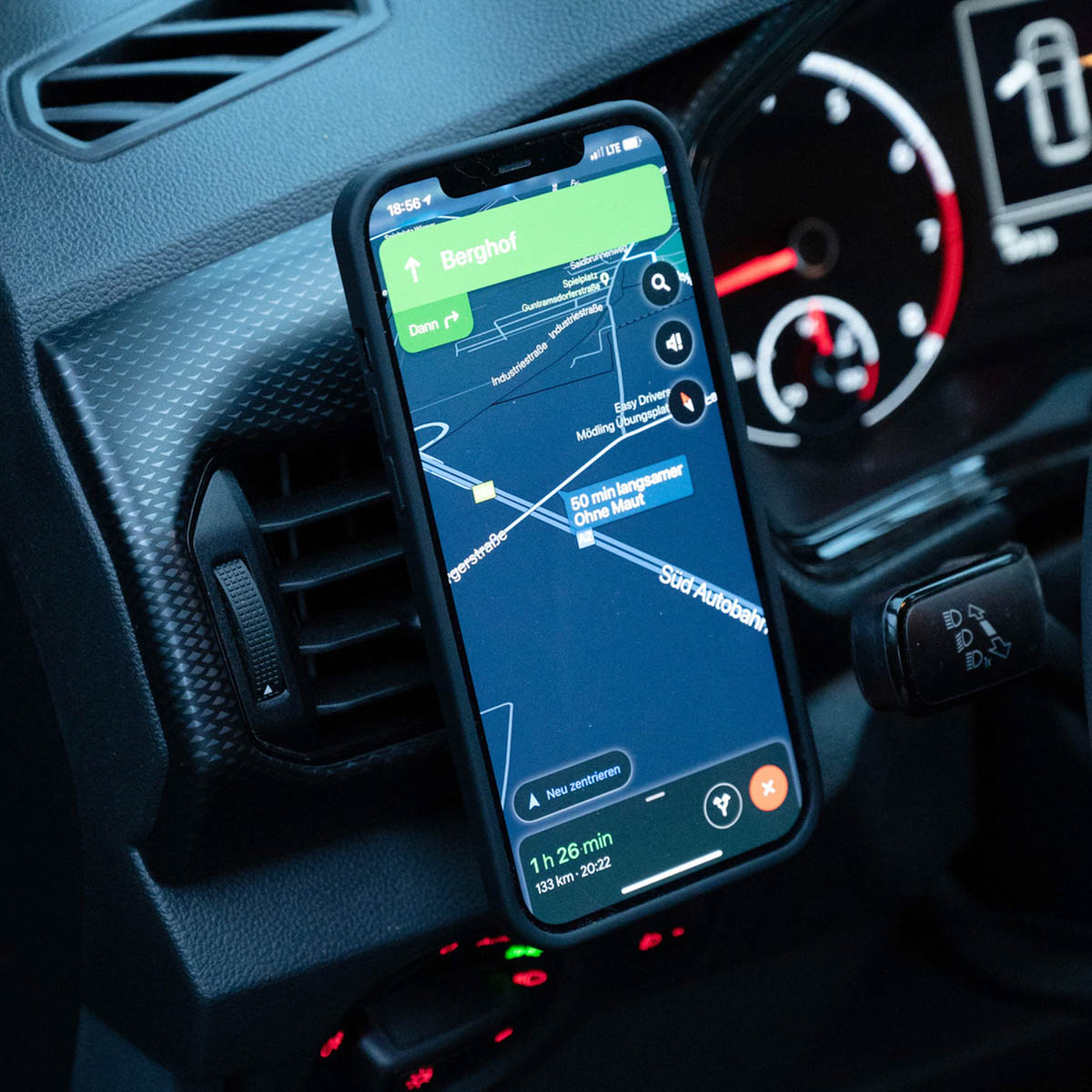 Car Vent Mount Snap - Telefoonhouder auto voor SP Connect hoesjes - Ventilatierooster - Zwart