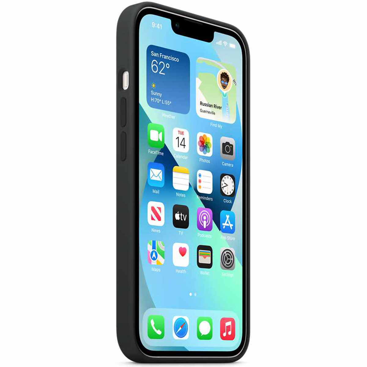 Silicone Backcover MagSafe Apple iPhone 13 - Midnight