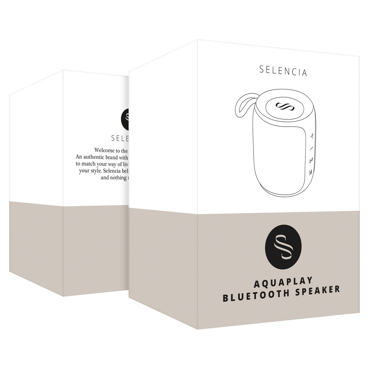 Selencia AquaPlay Bluetooth Speaker - Draadloze speaker - Waterproof - Army Green