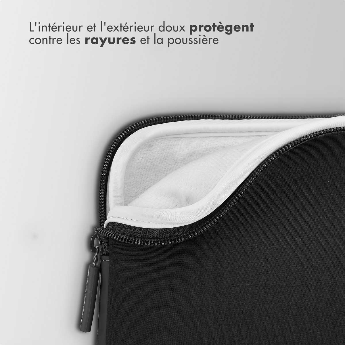 Accezz Basis Laptop hoes 17 inch - Laptopsleeve - Zwart