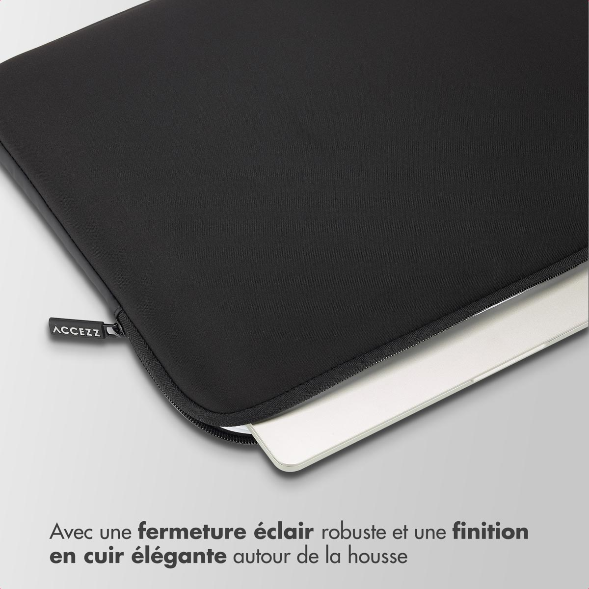 Accezz Basis Laptop hoes 17 inch - Laptopsleeve - Zwart