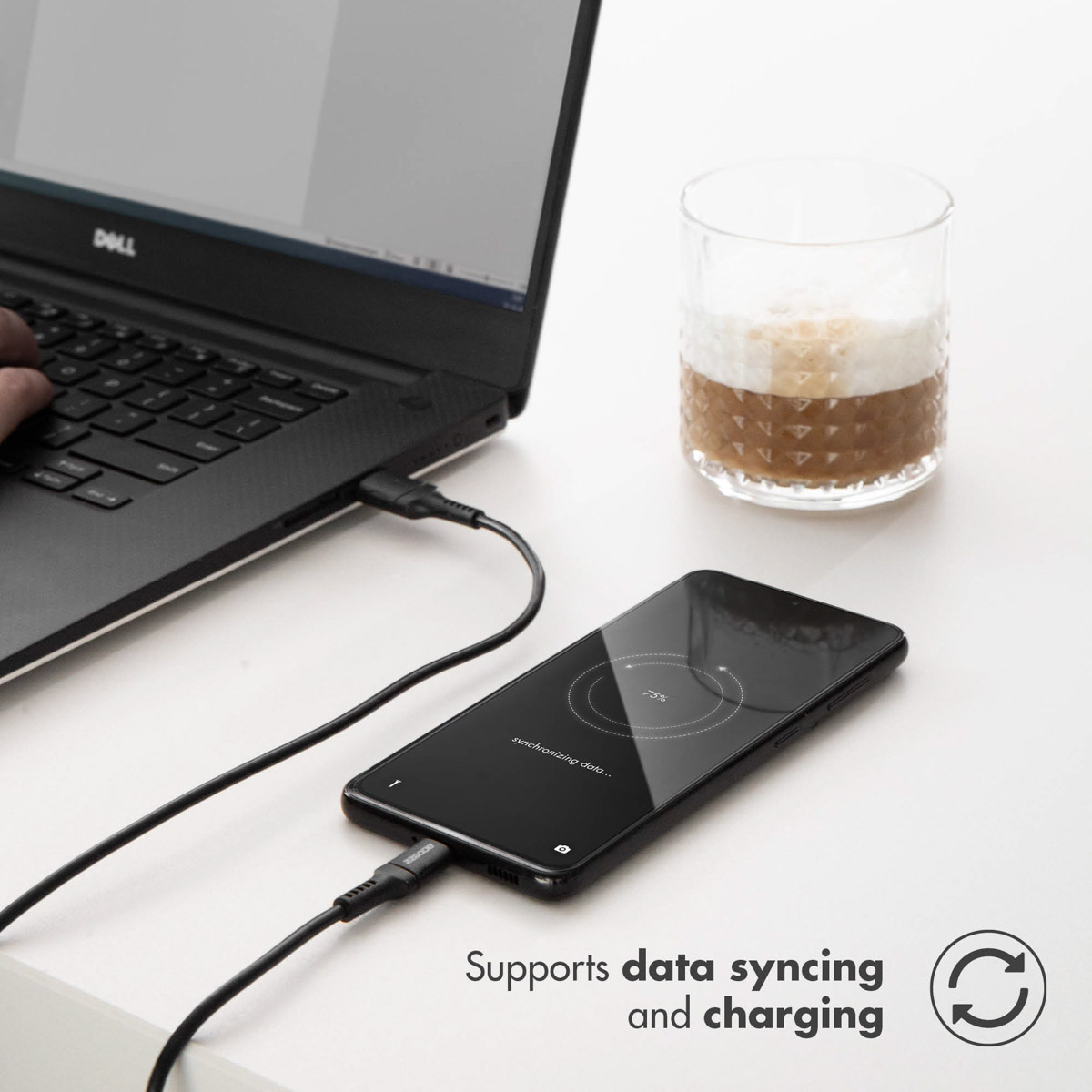 Accezz USB-C naar USB kabel - 2 meter - Zwart