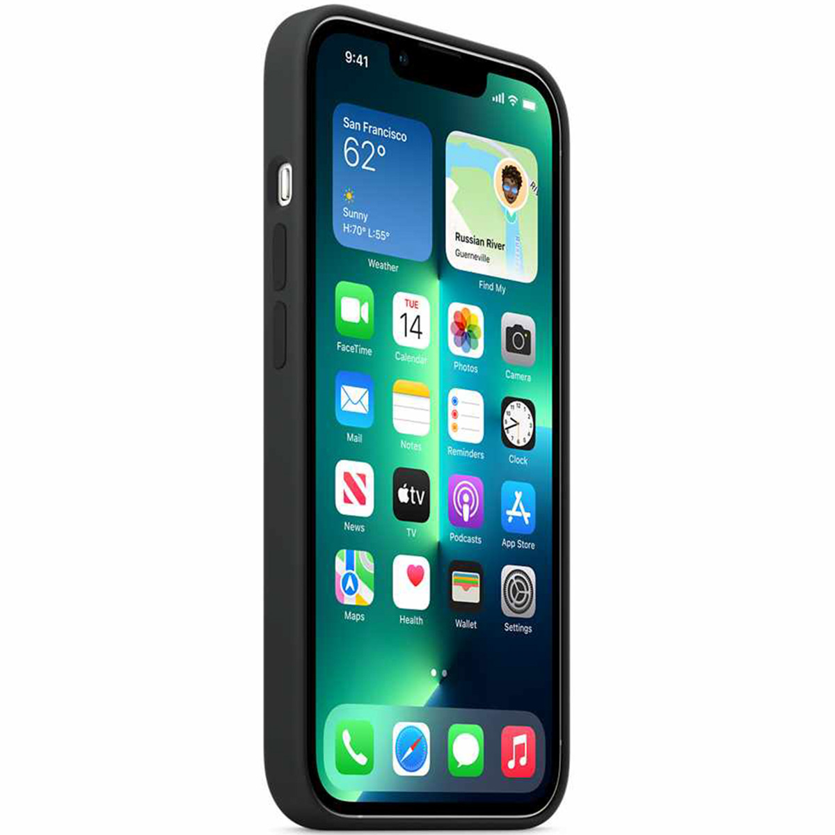 Silicone Backcover MagSafe Apple iPhone 13 Pro Max - Midnight