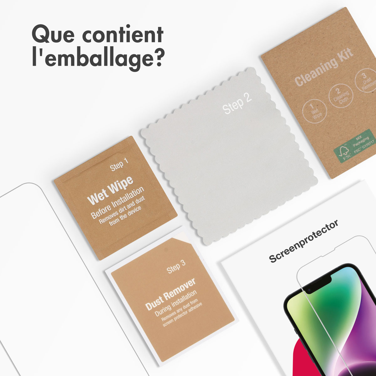 Accezz Gehard Glas Screenprotector voor iPhone 11 Pro Max / Xs Max