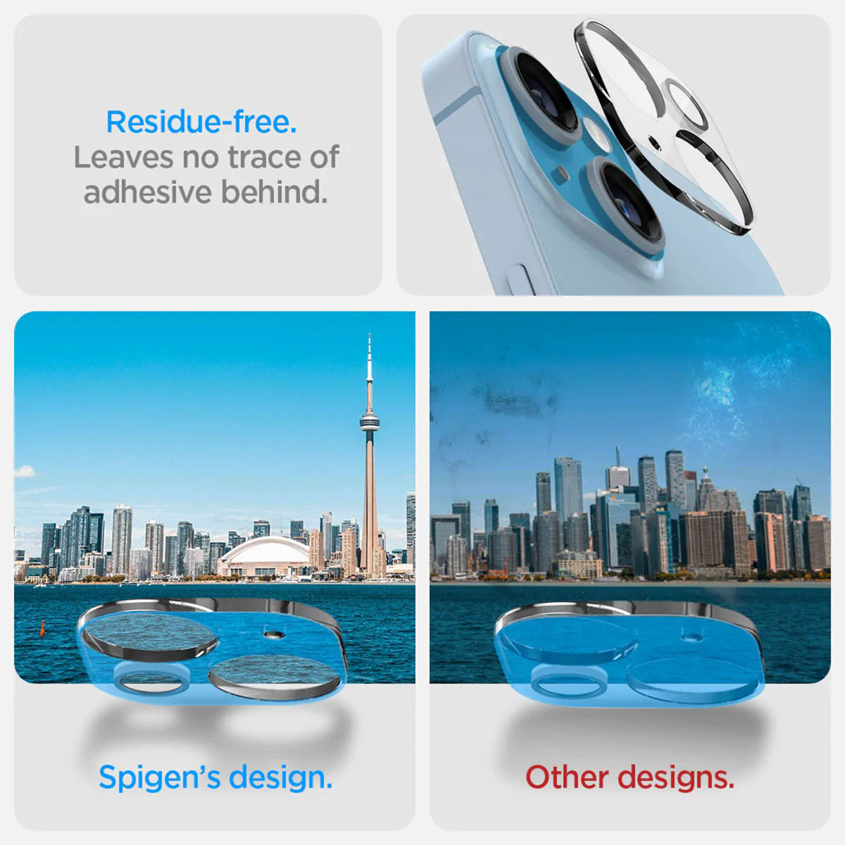 Spigen GLAStR EZ Fit Optik Camera Protector 2 Pack Apple iPhone 14 / 14 Plus - Crystal Clear