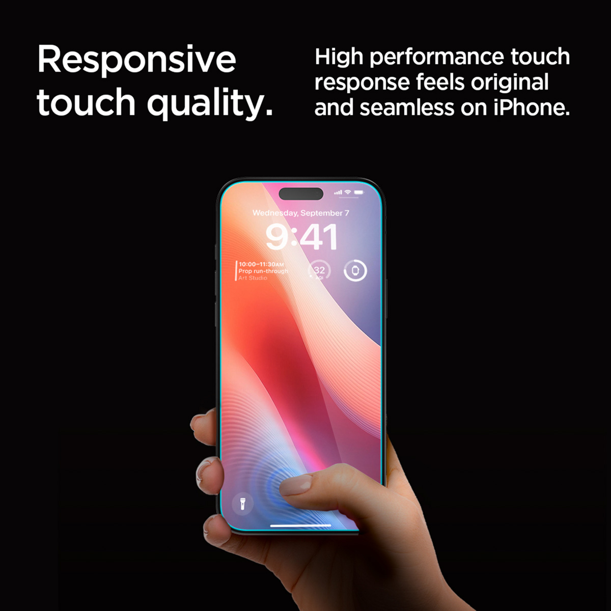 Spigen GLAStR Privacy EZ Fit Screenprotector + Applicator Apple iPhone 16 Pro Max