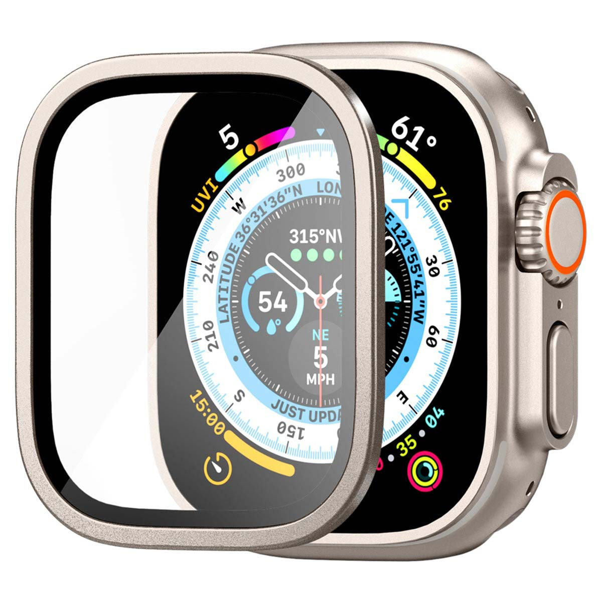 Spigen Glas.tR Slim Pro Screen Protector Apple Watch Ultra 1 / 2 - 49 mm - Titanium